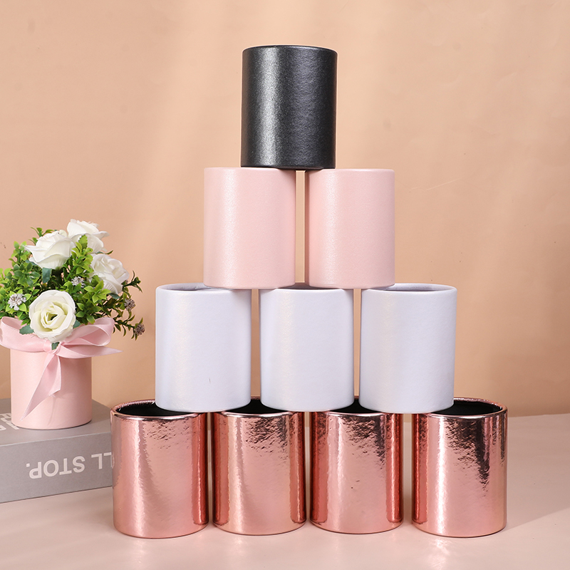 Florist Flower Supply - 4 stuks Mini Ronde Bloembak Cadeau