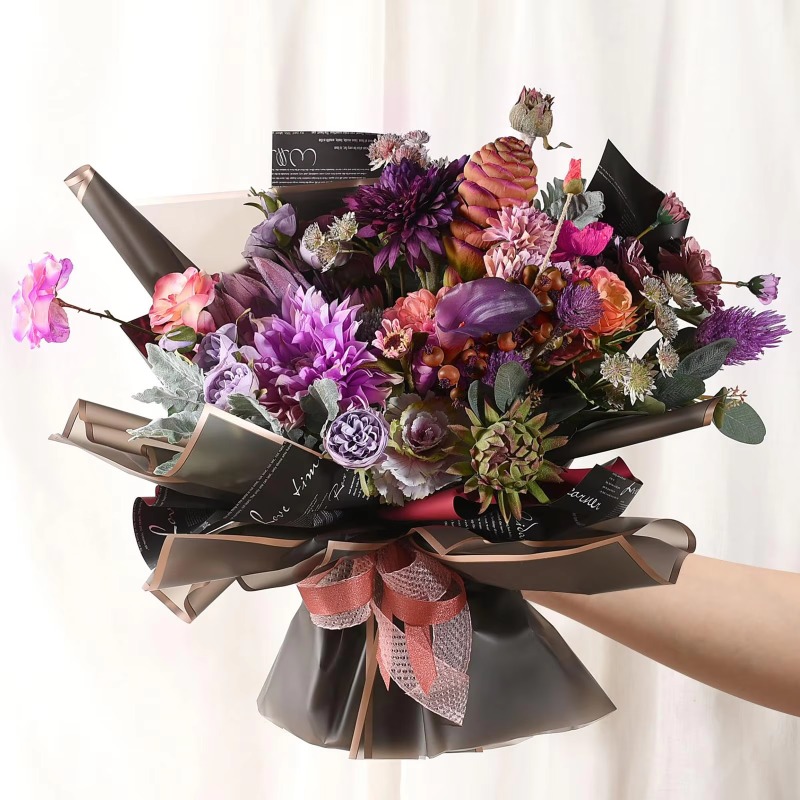 20 vellen zwart bloemenpapier  - Florist Flower Supply recensie en prijs