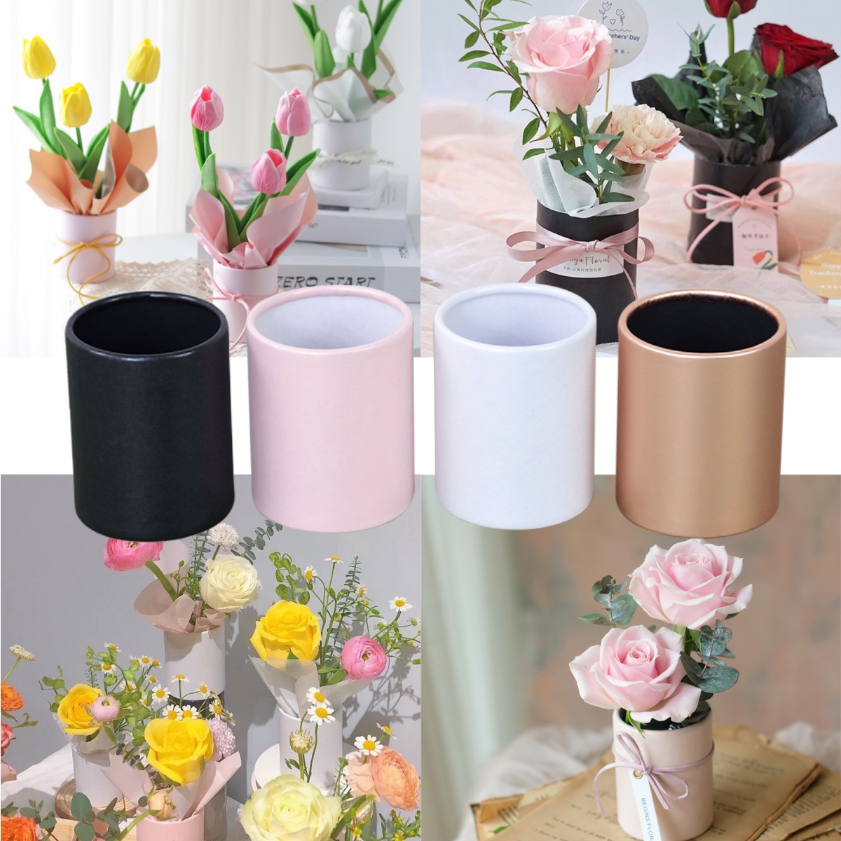 4 stuks Mini Ronde Bloembak Ca - Florist Flower Supply recensie en prijs