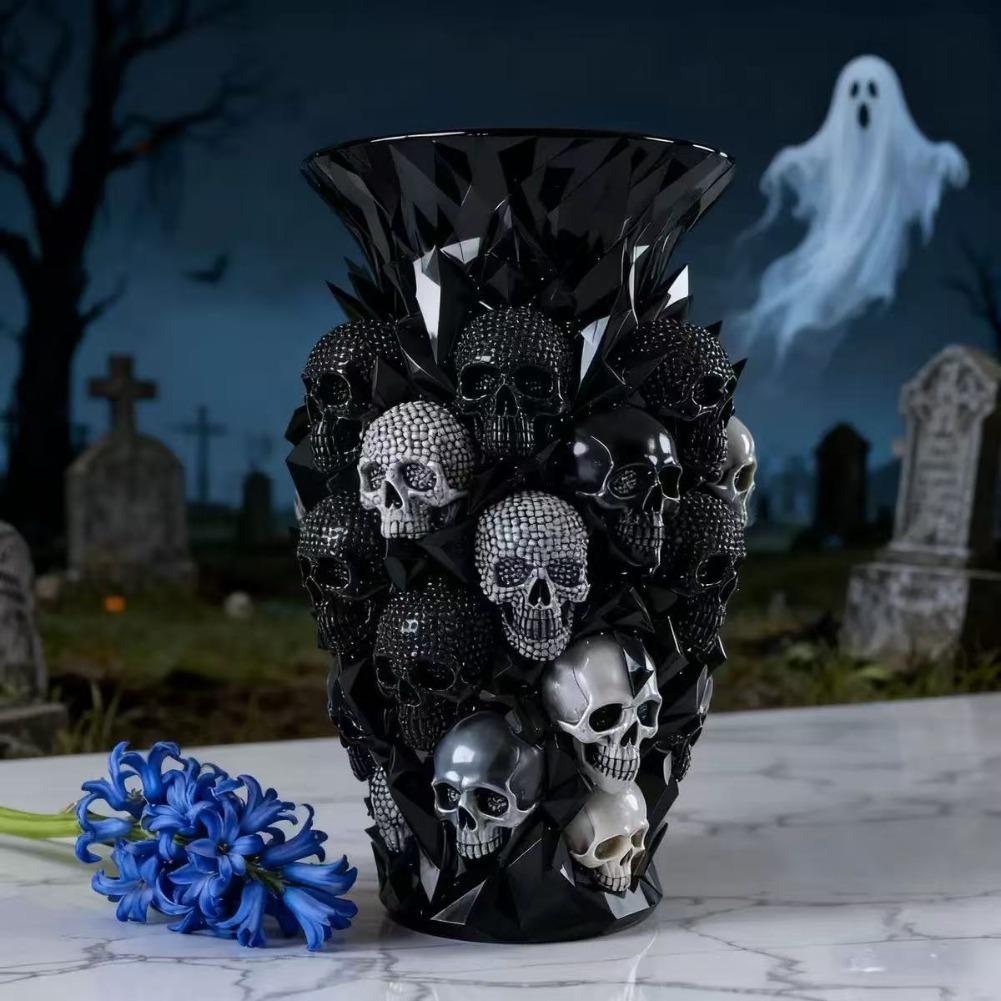 Gotische Schedel Hars Vaas Zwa - Florist Supply Vases recensie en prijs