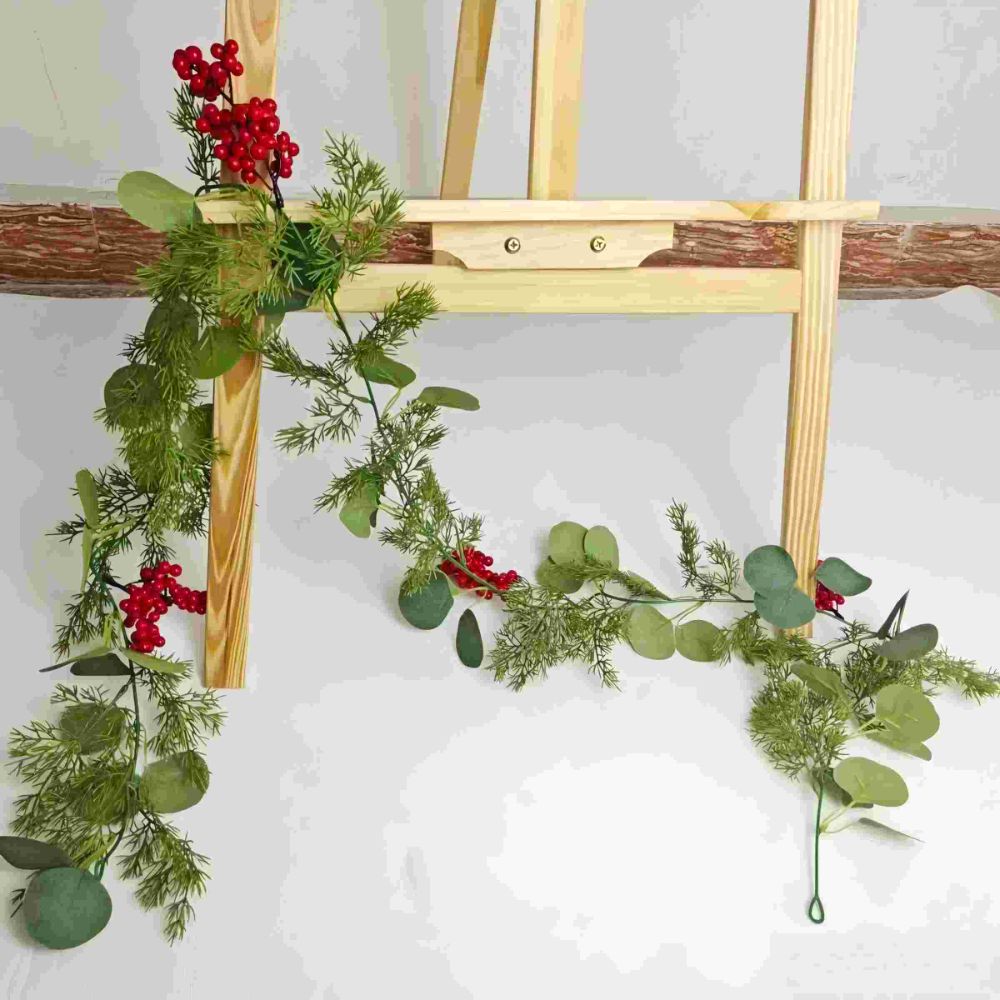 5,9 voet lange kerstkrans met  - Eucalyptus Preserved recensie en prijs
